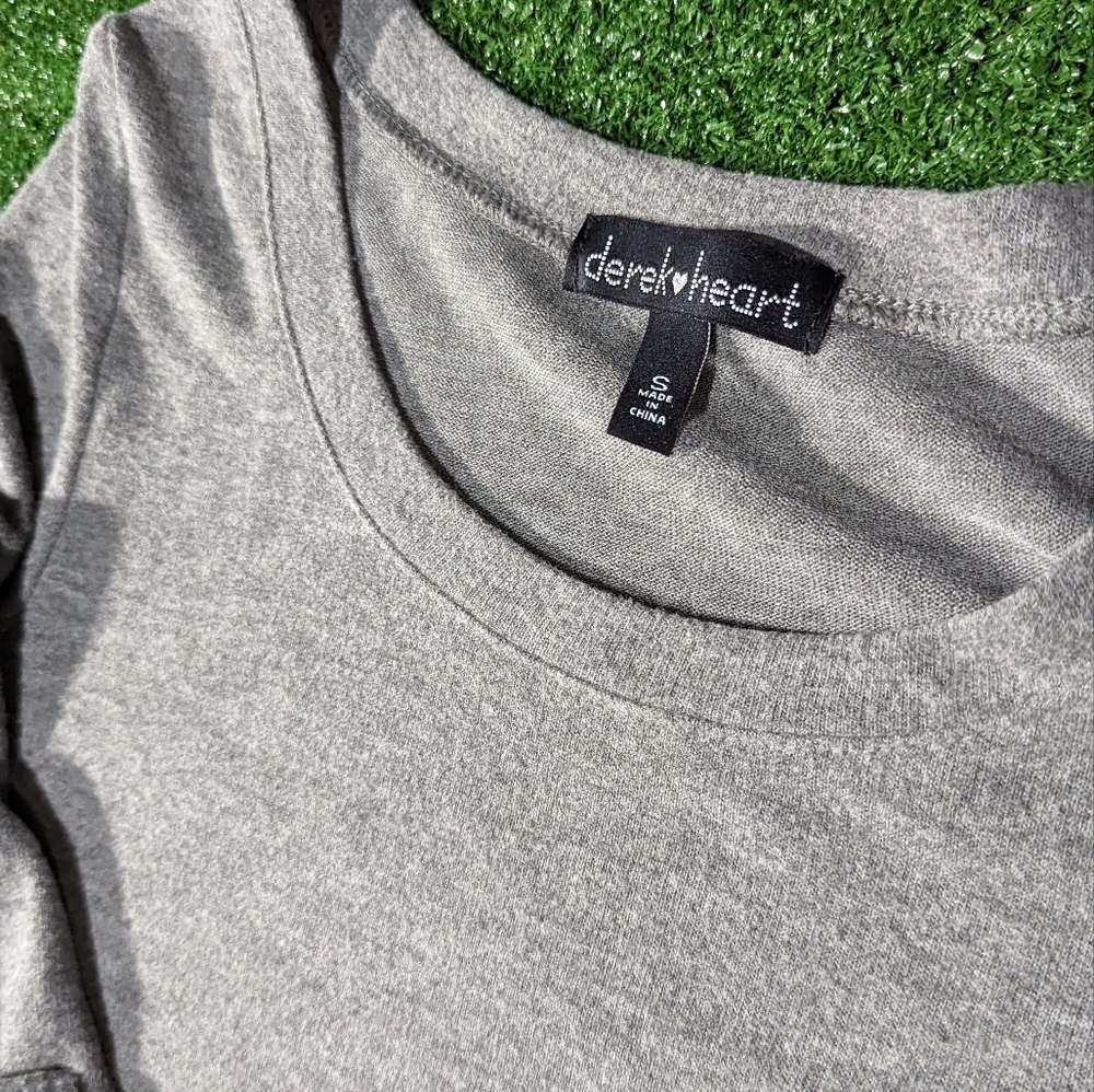 Derek Heart super soft size small gray dress with roll sleeves